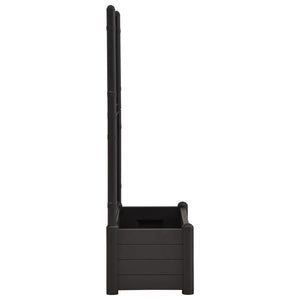 Fioriera aiuola rialzata piante fiori giardino traliccio 100 x 43 x 142 cm PP antracite 02_0000808