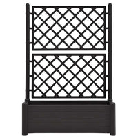 Fioriera da Giardino con Graticcio 100x43x142 cm PP Antracite 313985