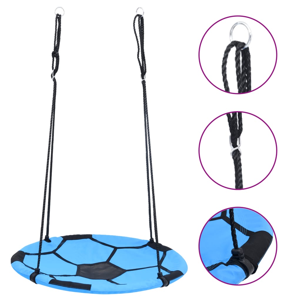 Altalena nido d'uccello con motivo pallone da calcio 100 cm 02_0005087