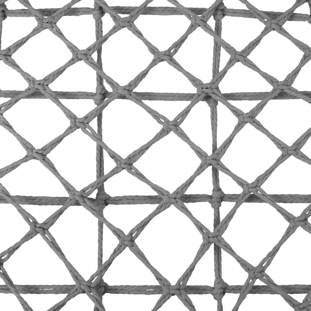 Sedia a Dondolo in Stile Amaca 80 cm Grigio 93157