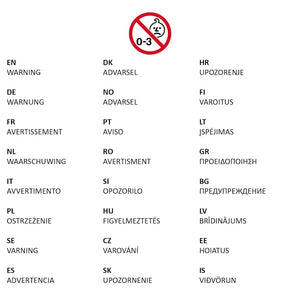 Set di Dadi Giganti da Giardino 6 pz in Legno Massello di Pino 93172