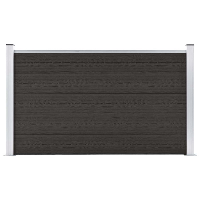 Pannello di Recinzione in WPC 180x105 cm Nero cod mxl 19152