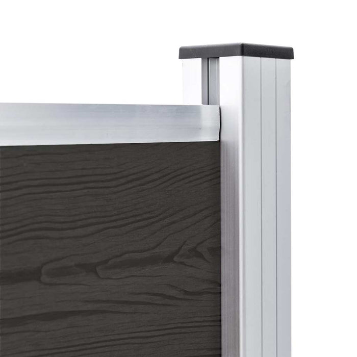 Pannello di Recinzione in WPC 180x105 cm Nero cod mxl 19152