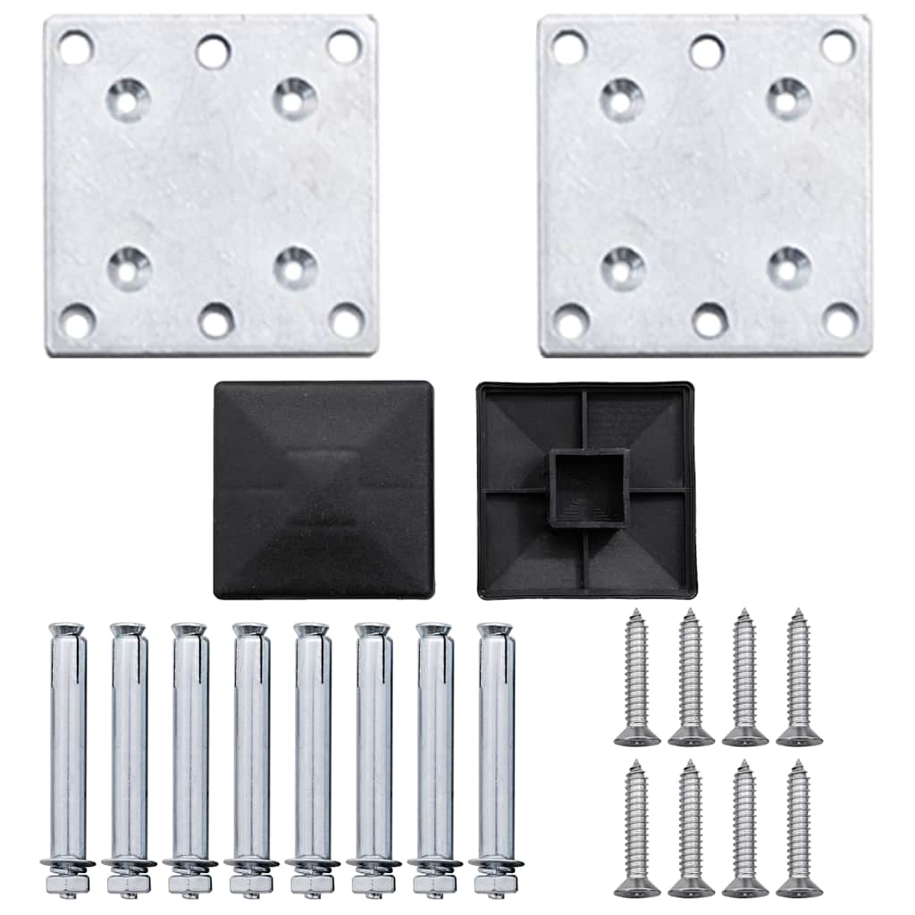 Pannello di Recinzione in WPC 180x105 cm Nero cod mxl 19152