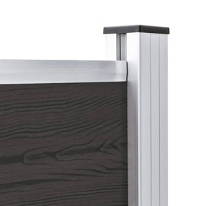 Pannello di Recinzione in WPC 175x105 cm Nero 148976