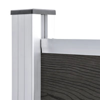 Pannello di Recinzione in WPC 95x186 cm Grigio 148978