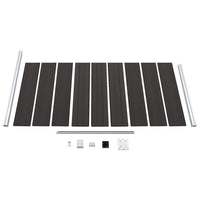 Pannello di Recinzione in WPC 95x186 cm Nero cod mxl 9193