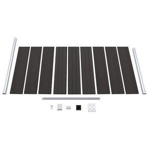 Pannello di Recinzione in WPC 95x186 cm Nero cod mxl 9193