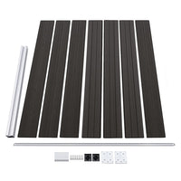 Pannello di Recinzione in WPC 175x146 cm Grigio 148983