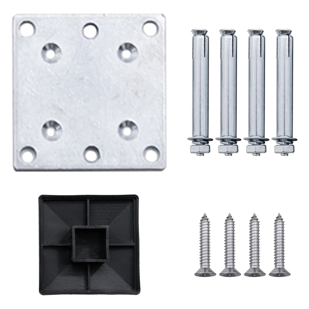 Pannello di Recinzione in WPC 175x146 cm Grigio cod mxl 22555