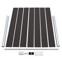 Pannello di Recinzione in WPC 180x146 cm Nero 148984