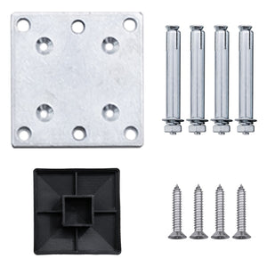 Pannello di Recinzione in WPC 175x146 cm Nero 148985