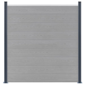 Pali di Recinzione 2 pz Grigio Scuro 185 cm in Alluminio 148986