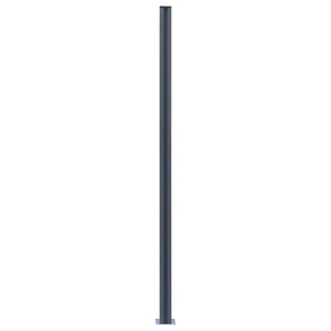 Pali di Recinzione 2 pz Grigio Scuro 185 cm in Alluminio 148986