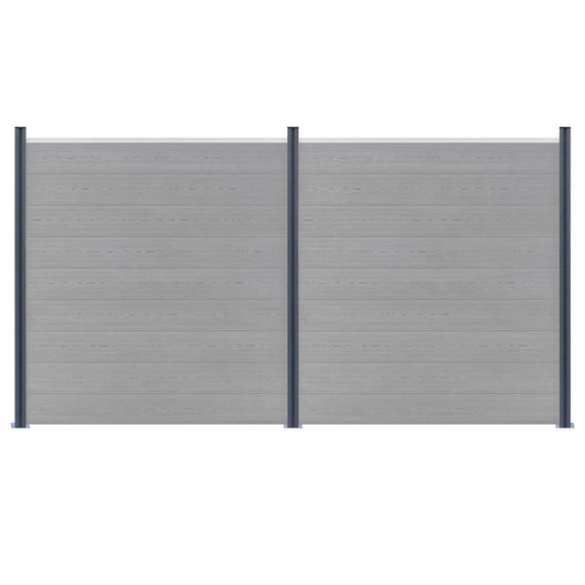 Pali di Recinzione 3 pz Grigio Scuro 185 cm in Alluminio cod mxl 65679