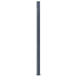 Pali di Recinzione 3 pz Grigio Scuro 185 cm in Alluminio 148987