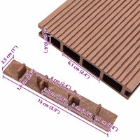 Tappi per Decking 10 pz in Plastica Marrone cod mxl 46260