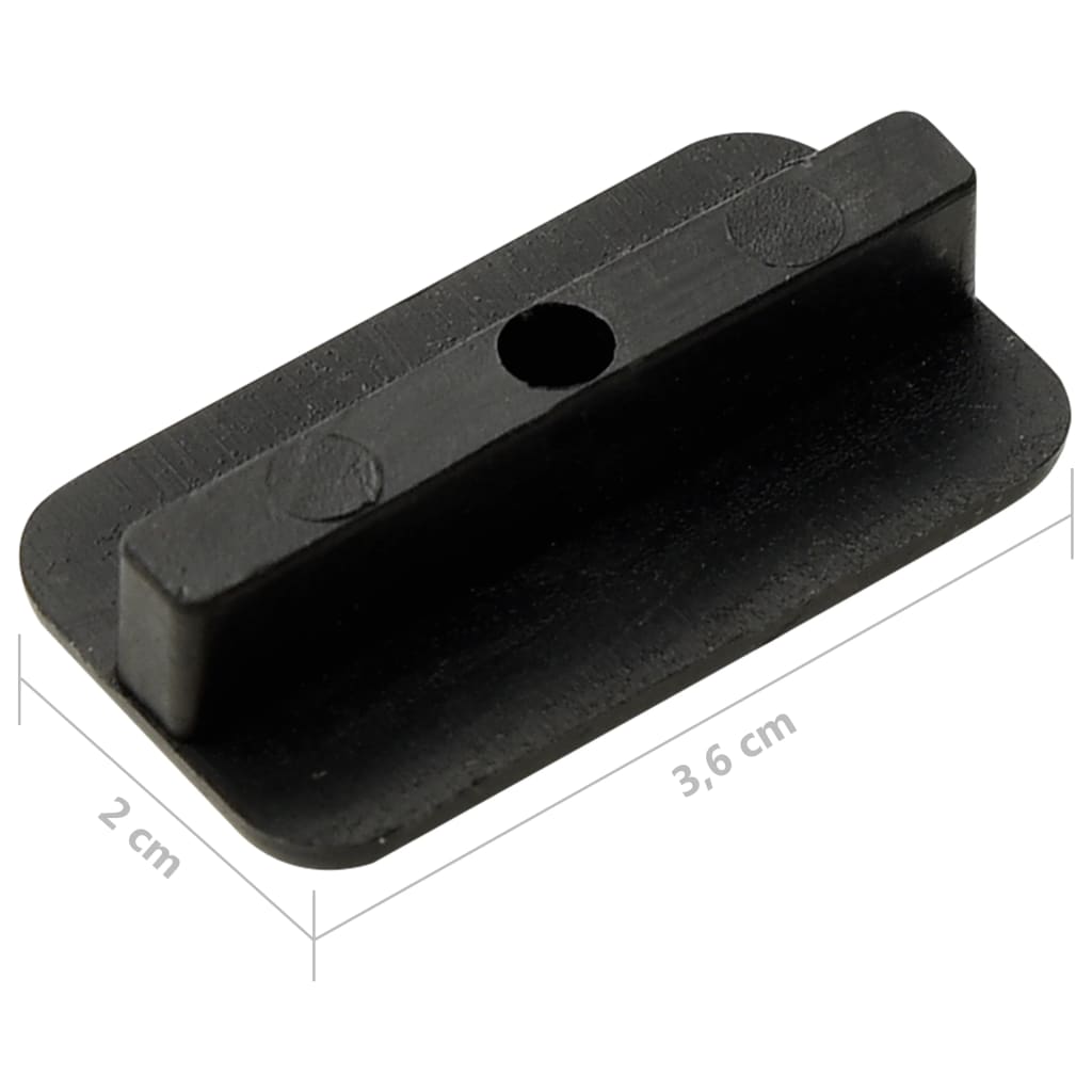 Clip per Decking con Viti 200 pz in Plastica e Acciaio Inox 149004