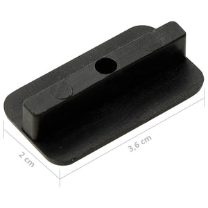 Clip per Decking con Viti 200 pz in Plastica e Acciaio Inox 149004