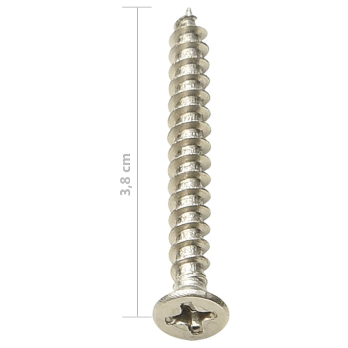 Clip per Decking con Viti 200 pz in Plastica e Acciaio Inox 149004