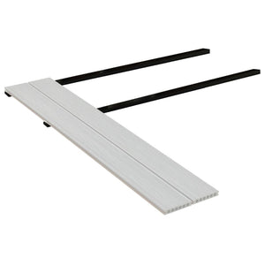 Travetti per Decking 6 pz Nero 170x8,5x4,5 cm in WPC 149005