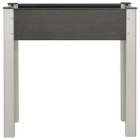 Fioriera Rialzata da Giardino 75x40x75 cm in WPC Grigio 149010