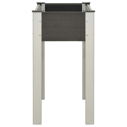 Fioriera Rialzata da Giardino 75x40x75 cm in WPC Grigio 149010