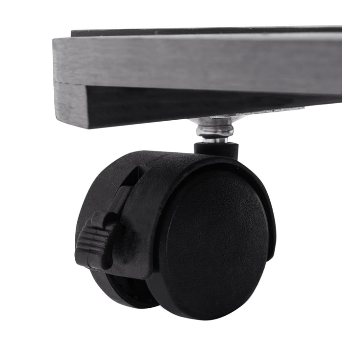 Carrelli Portavasi 2 pz Grigi Ã˜30x7,5 cm in WPC cod mxl 61644