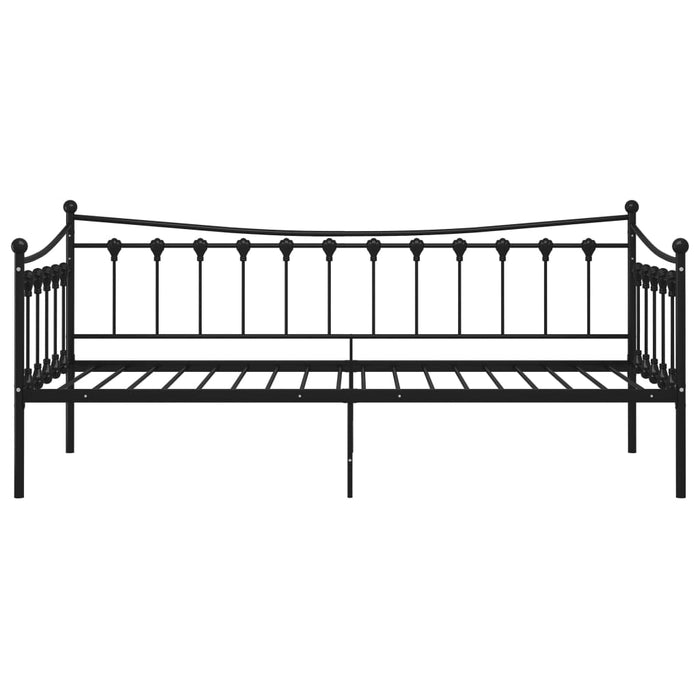 Telaio Divano Letto Nero in Metallo 90x200 cm 324755