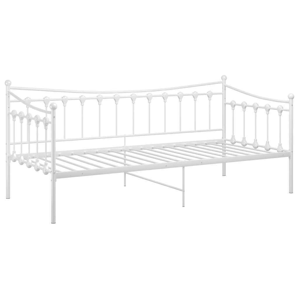 Telaio Divano Letto Bianco in Metallo 90x200 cm cod mxl 62914