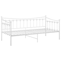 Telaio Divano Letto Bianco in Metallo 90x200 cm cod mxl 62914