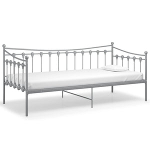 Telaio Divano Letto Grigio in Metallo 90x200 cm cod mxl 60909