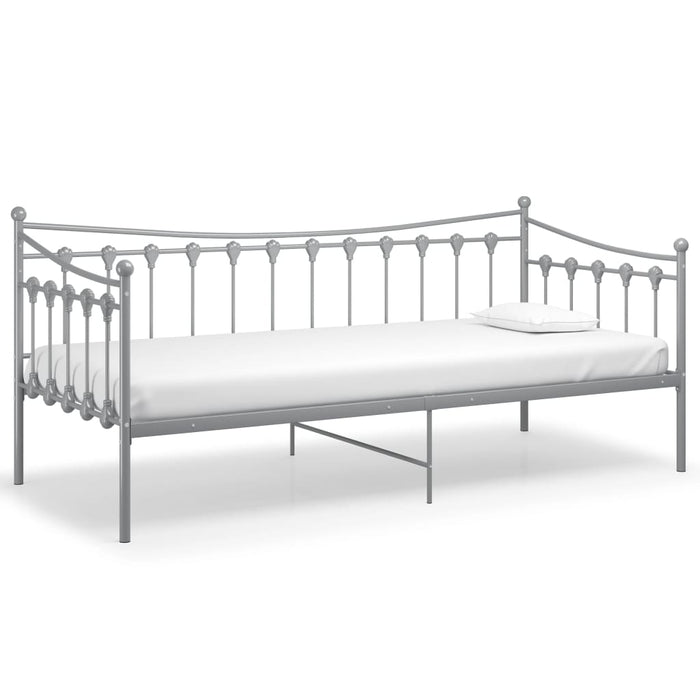 Telaio Divano Letto Grigio in Metallo 90x200 cm cod mxl 60909