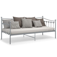 Telaio Divano Letto Grigio in Metallo 90x200 cm cod mxl 60909