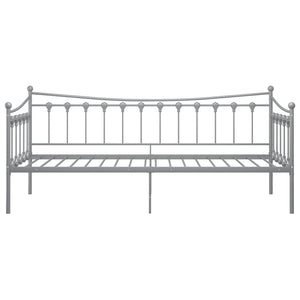 Telaio Divano Letto Grigio in Metallo 90x200 cm 324757