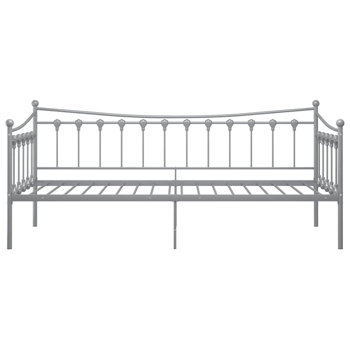 Telaio Divano Letto Grigio in Metallo 90x200 cm 324757