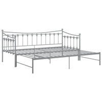 Telaio Divano Letto Estraibile Grigio in Metallo 90x200 cm 324760