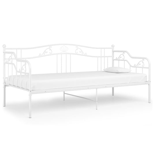 Telaio Divano Letto Bianco in Metallo 90x200 cm cod mxl 47880