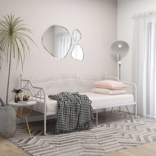 Telaio Divano Letto Bianco in Metallo 90x200 cm cod mxl 47880