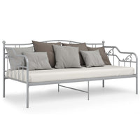 Telaio Divano Letto Grigio in Metallo 90x200 cm 324763