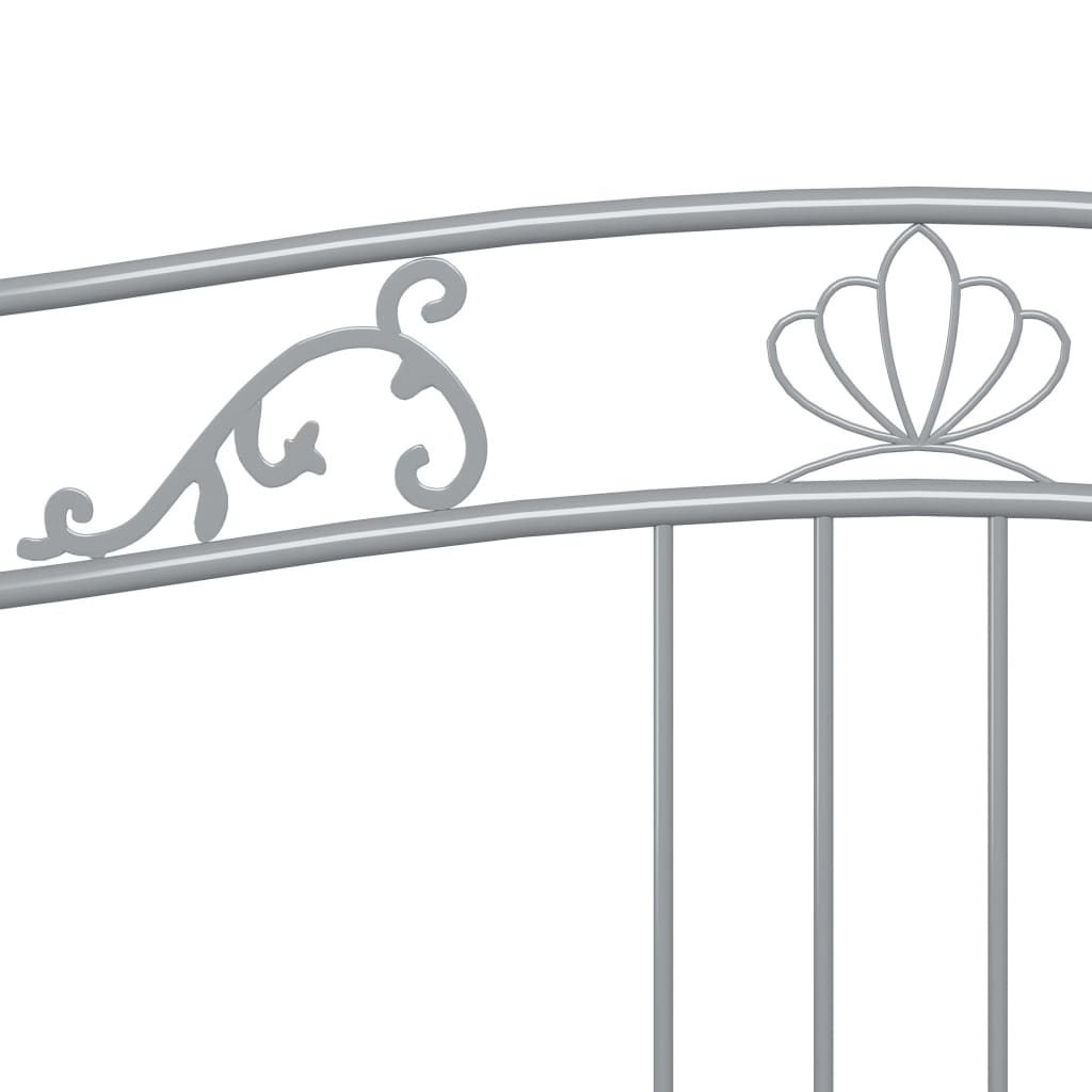 Telaio Divano Letto Grigio in Metallo 90x200 cm 324763