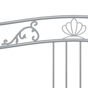 Telaio Divano Letto Grigio in Metallo 90x200 cm 324763