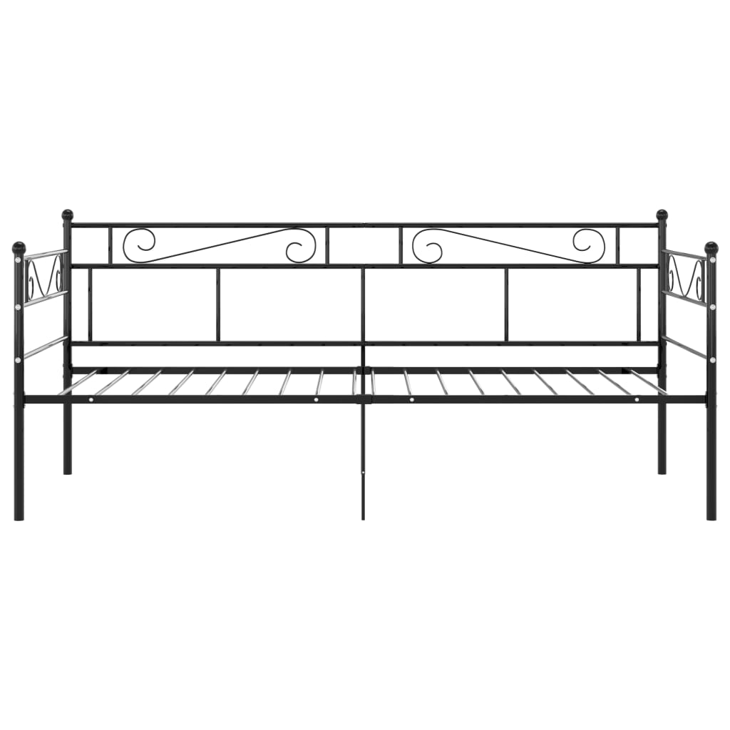 Divano Letto Telaio Nero in Metallo 90x200 cm cod mxl 60083