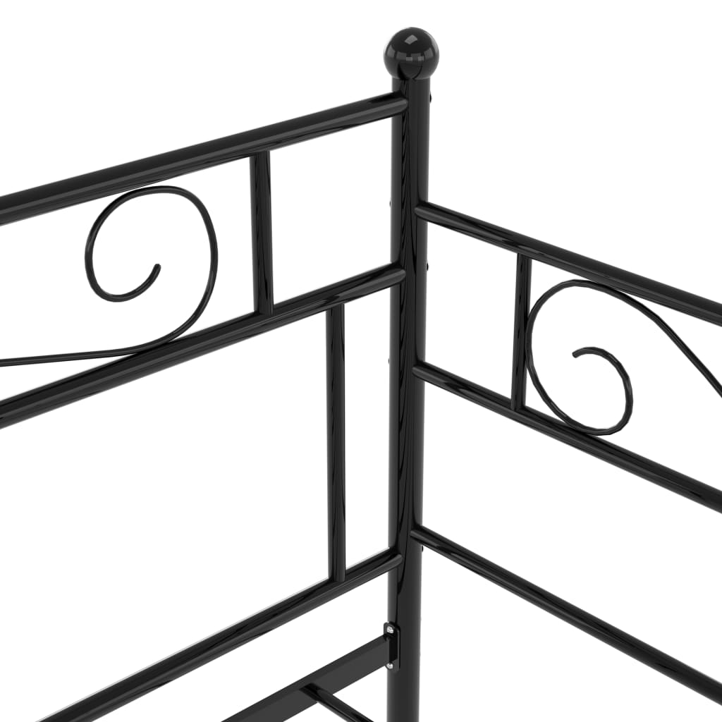 Divano Letto Telaio Nero in Metallo 90x200 cm cod mxl 60083