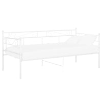 Telaio Divano Letto Bianco in Metallo 90x200 cm cod mxl 61645