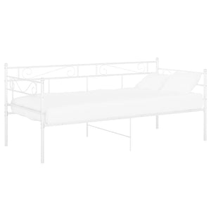 Telaio Divano Letto Bianco in Metallo 90x200 cm 324768