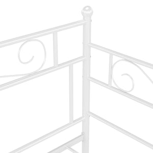 Telaio Divano Letto Bianco in Metallo 90x200 cm cod mxl 61645