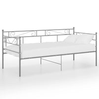Telaio Divano Letto Grigio in Metallo 90x200 cm cod mxl 59850