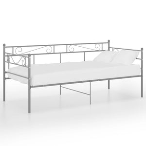 Telaio Divano Letto Grigio in Metallo 90x200 cm cod mxl 59850
