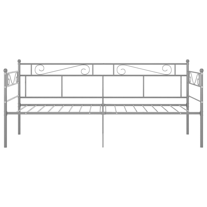 Telaio Divano Letto Grigio in Metallo 90x200 cm cod mxl 59850